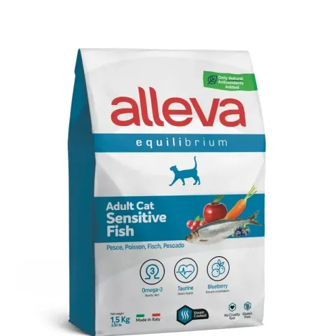 Alleva Equilibrium Adult Sensitive с рыбой для кошек