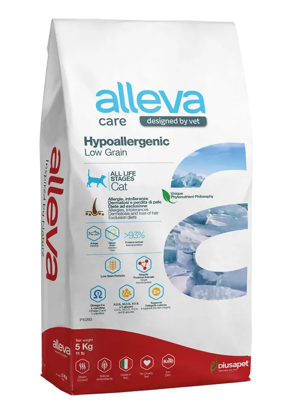 Alleva Care Hypoallergenic низкозерновой с сельдью
