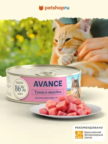Avance для котят с тунцом и индейкой