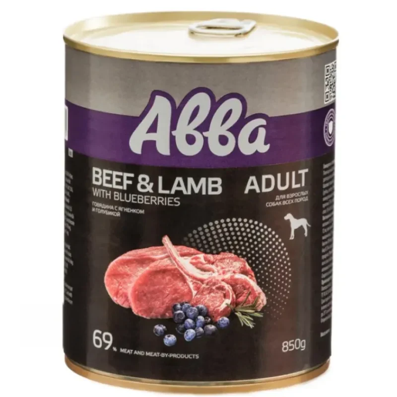 АВВА Adult с говядиной, ягнёнком и голубикой