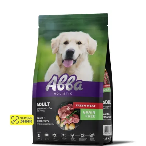 АВВА Grain Free с ягнёнком и картофелем для взрослых собак