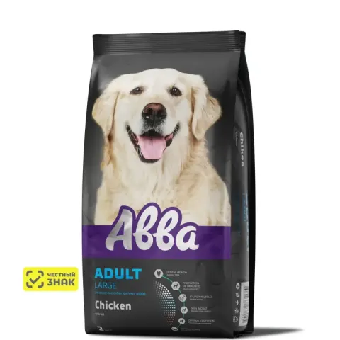 АВВА Premium Adult для крупных пород с курицей