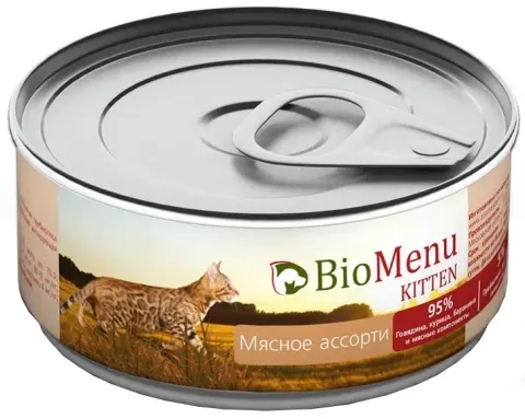 BioMenu Kitten паштет мясное ассорти