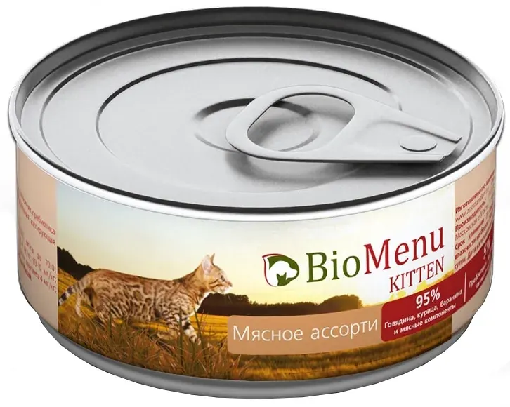 BioMenu Kitten паштет мясное ассорти