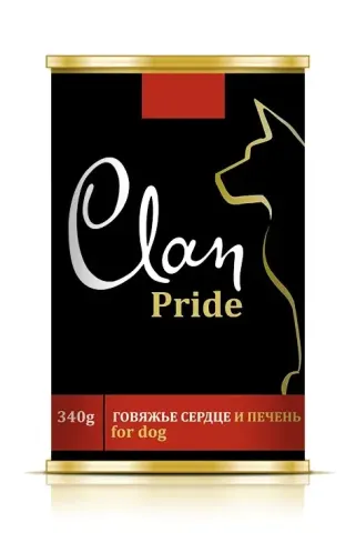 Clan Pride говяжье сердце и печень для собак