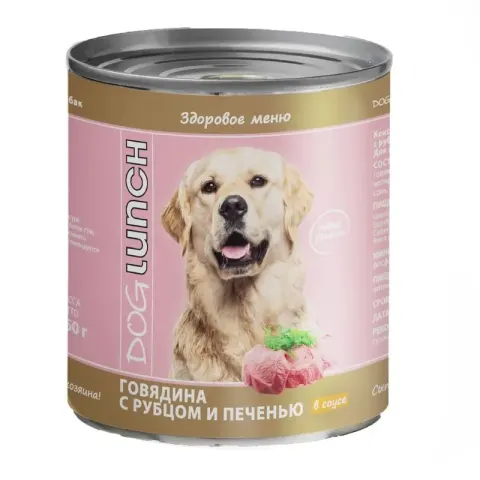Dog Lunch Здоровое меню с говядиной, рубцом и печенью