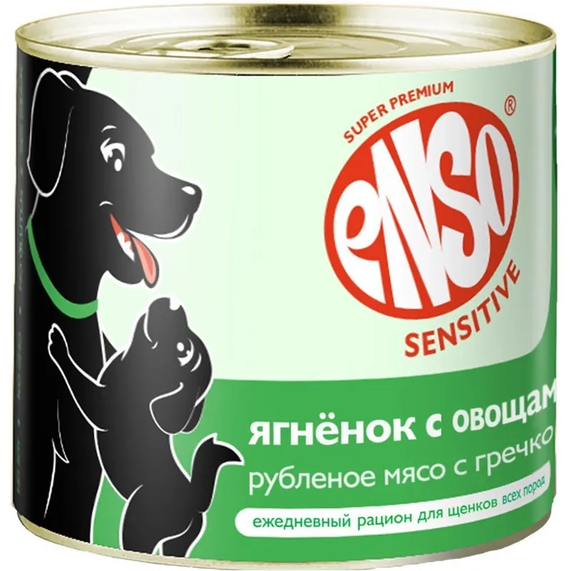 Enso Sensitive для щенков с ягнёнком и гречкой