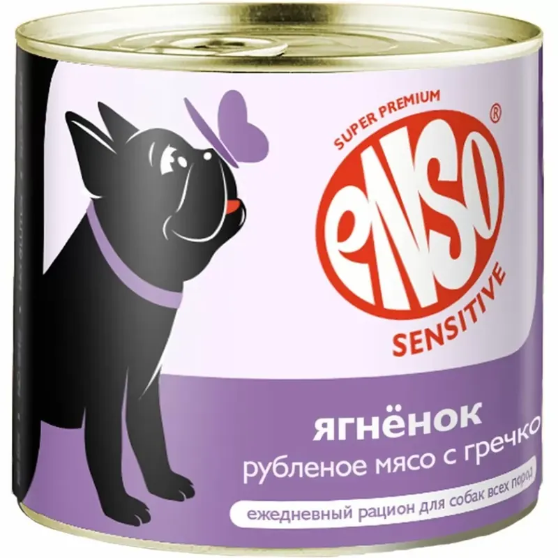Enso Sensitive влажный корм с ягнёнком и гречкой