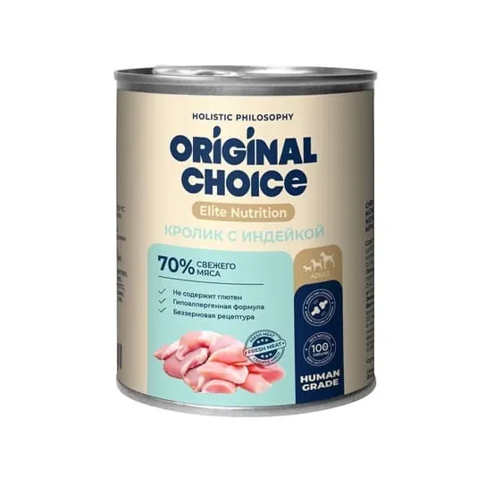 Original Choice Elite Nutrition с кроликом и индейкой