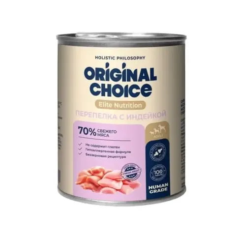 Original Choice Elite Nutrition с перепёлкой и индейкой