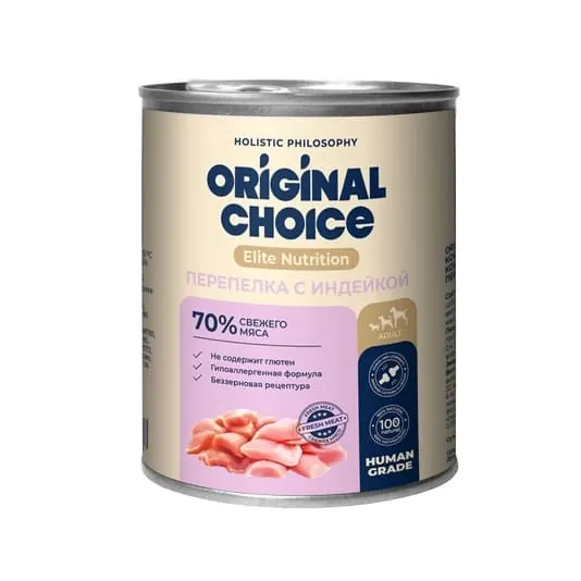 Original Choice Elite Nutrition с перепёлкой и индейкой