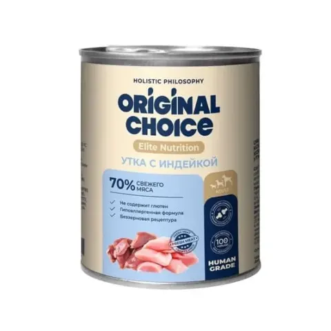 Original Choice Elite Nutrition Adult с уткой и индейкой