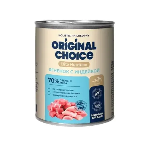Original Choice Elite Nutrition с ягнёнком и индейкой