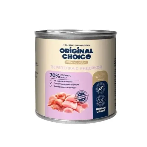 Original Choice Elite Nutrition Adult Mini с перепёлкой и индейкой