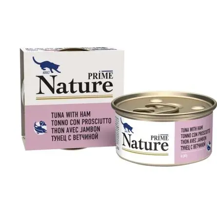 Prime Nature с тунцом и ветчиной в желе