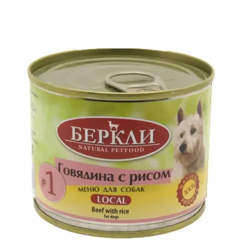 Berkley влажный корм с говядиной и рисом