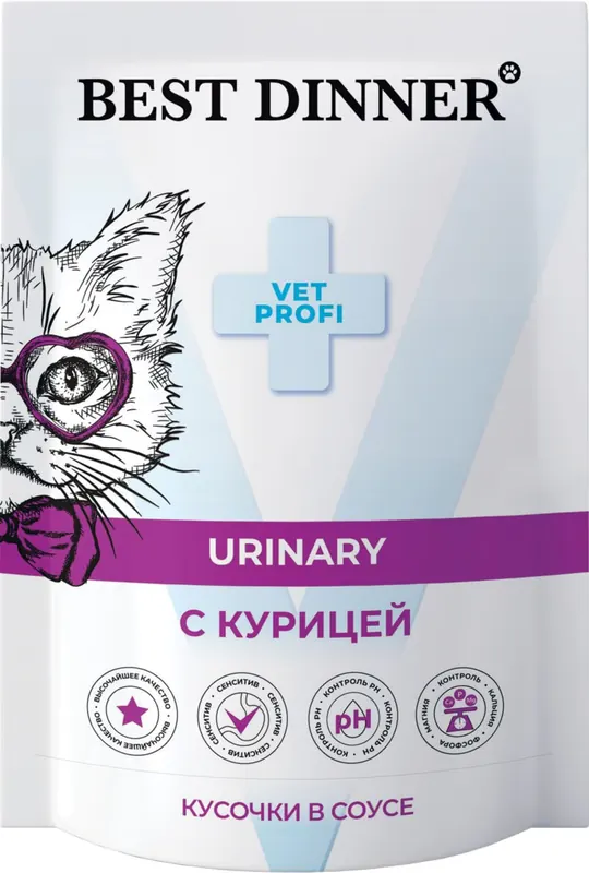Best Dinner Urinary паучи с курицей в соусе