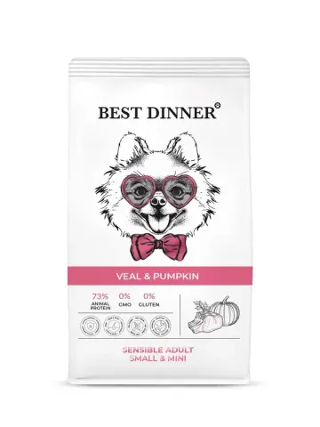 Best Dinner Adult Mini с телятиной и тыквой