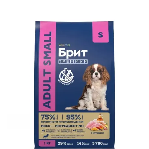 Brit Premium Adult Small с курицей