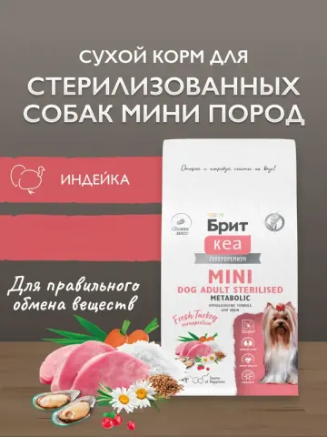 Brit Care Sterilized Mini с индейкой