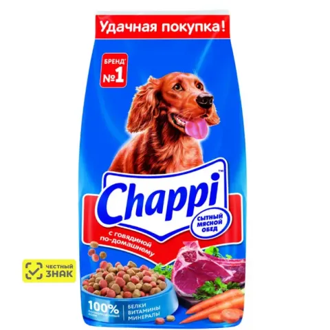 Chappi сухой корм с говядиной по-домашнему
