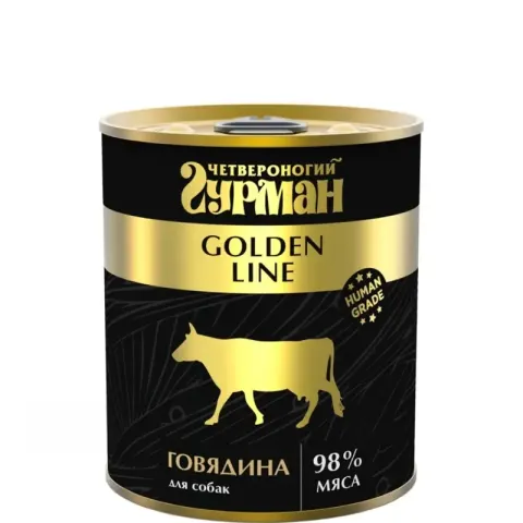 Четвероногий Гурман Golden Line с говядиной