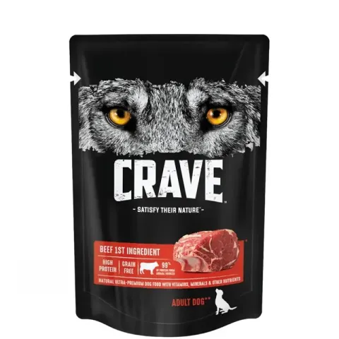 Crave влажный с говядиной для собак