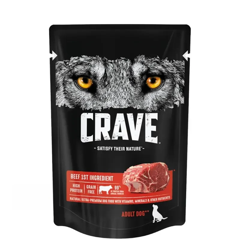 Crave влажный с говядиной для собак