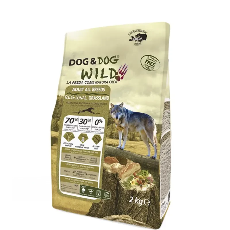 Dog & Dog Wild Grassland с тремя видами мяса