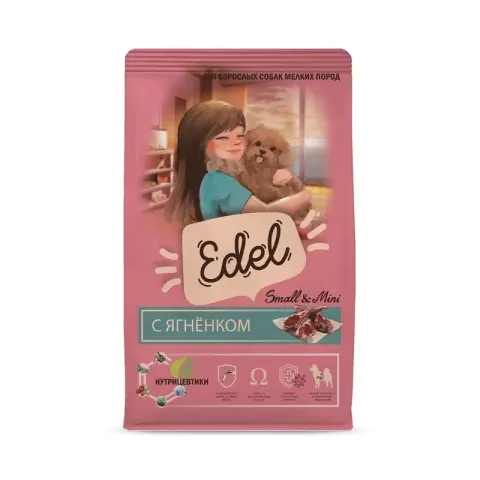 Edel Adult Mini Lamb с ягнёнком для мелких пород