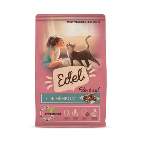 Edel Adult Sterilised с ягнёнком для стерилизованных кошек