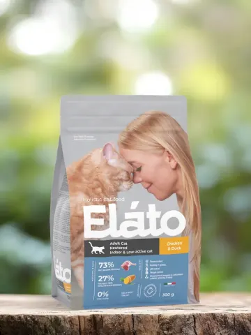 Elato для стерилизованных котов с курицей и уткой