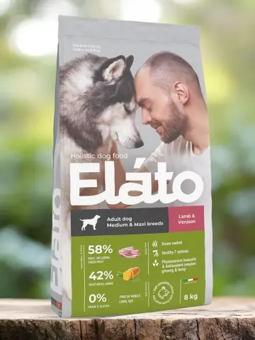 Elato с ягнёнком и олениной для средних и крупных пород