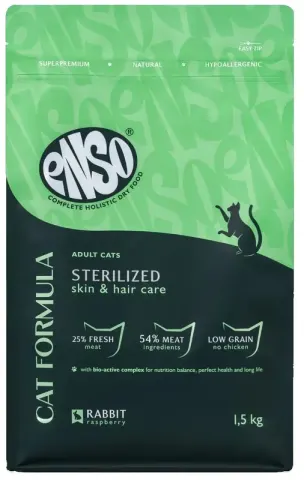 ENSO Cat Formula Sterilized с кроликом и малиной