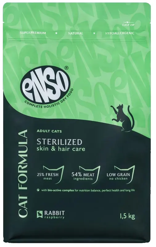 ENSO Cat Formula Sterilized с кроликом и малиной
