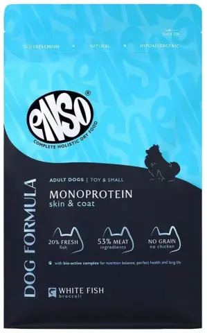 ENSO Dog Monoprotein белая рыба и брокколи для мелких пород