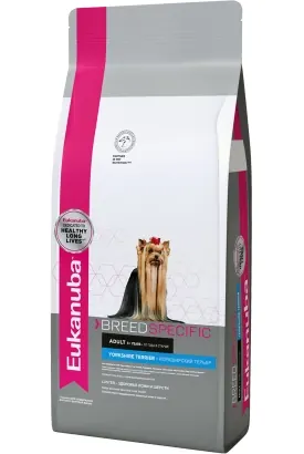 Eukanuba Yorkshire Terrier для взрослых йорков с курицей