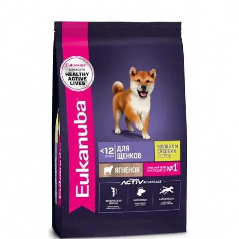 Eukanuba Puppy Small & Medium с ягнёнком