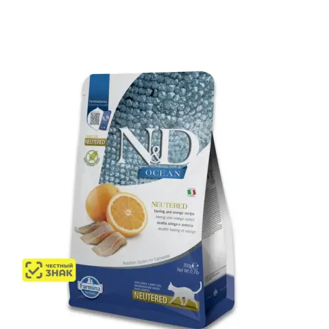 Farmina Ocean Cat Sterilized с сельдью и апельсином