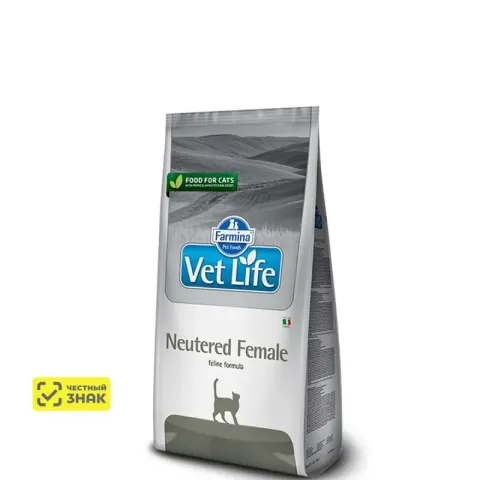 Farmina Vet Life Neutered Female с курицей для стерилизованных кошек