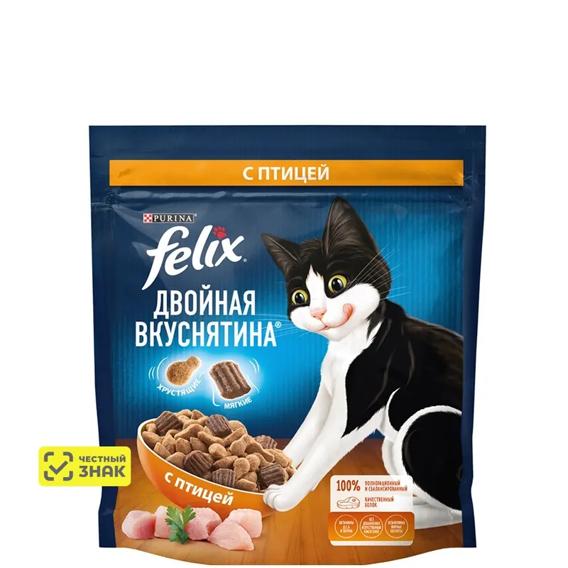 Felix Двойная вкуснятина с птицей для кошек