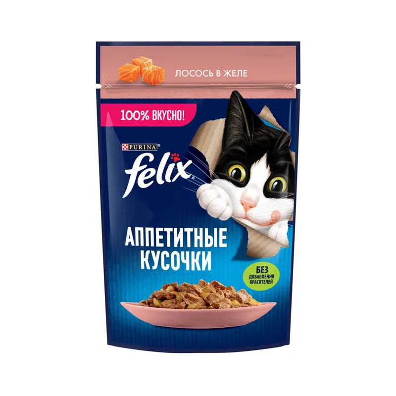 Felix Кусочки в желе с лососем