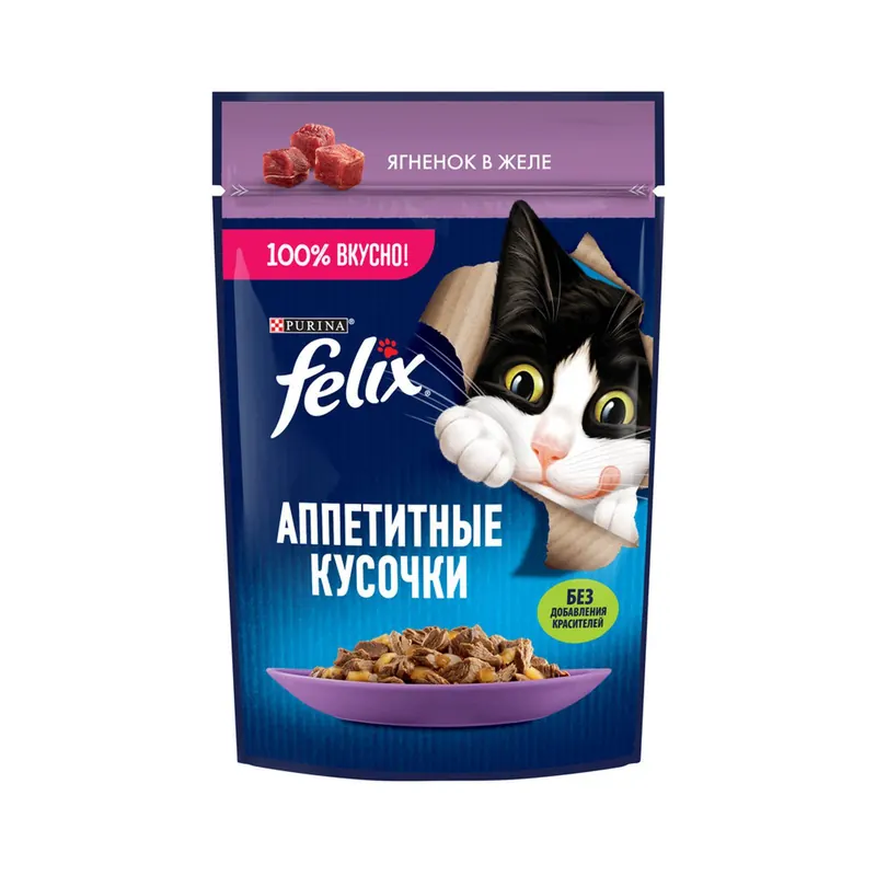Felix Кусочки в желе с ягнёнком