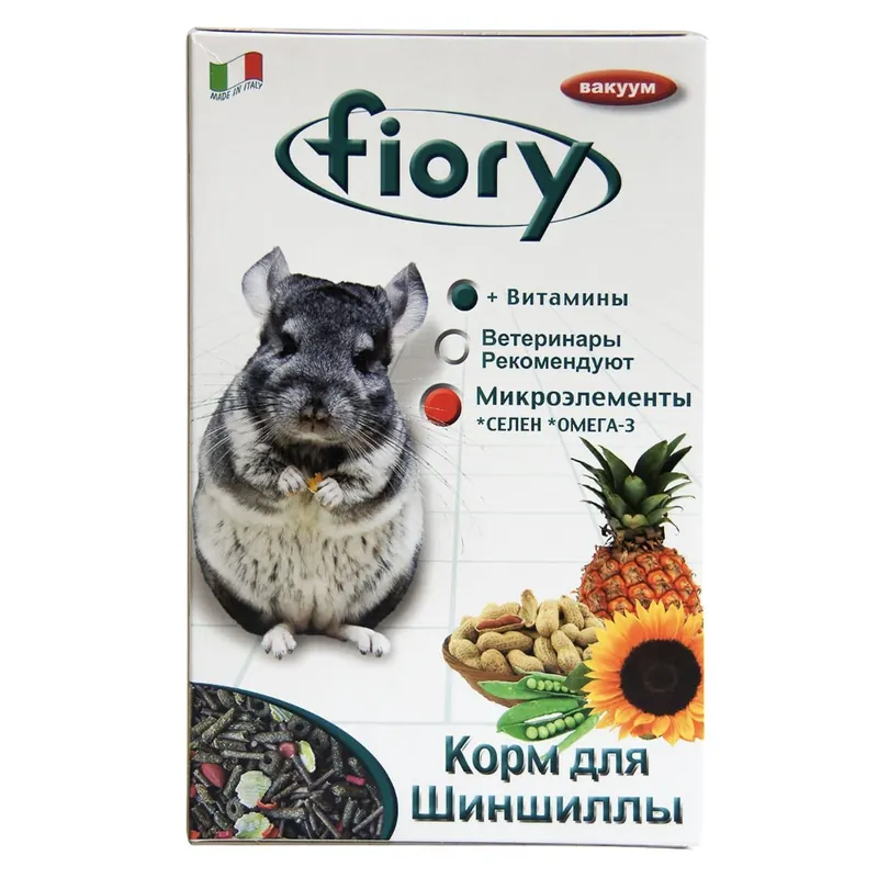 Fiory Корм для шиншилл — зерносмесь с люцерной