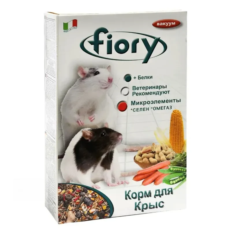 Fiory Ratty — зерносмесь для крыс с гранулами и мёдом