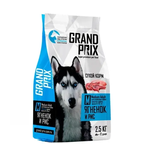 GRAND PRIX Medium Adult с ягнёнком