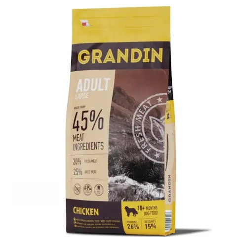 Grandin Fresh Meat для крупных пород с курицей