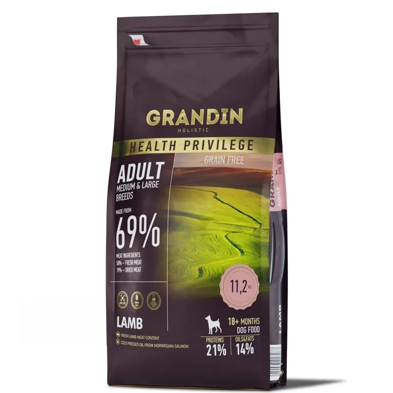 Grandin Holistic беззерновой с ягнёнком для собак