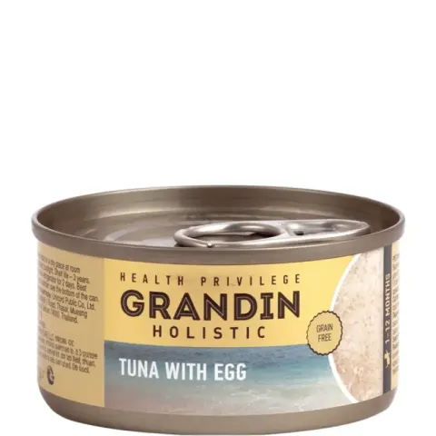 Grandin Holistic мусс из тунца с яйцом для котят