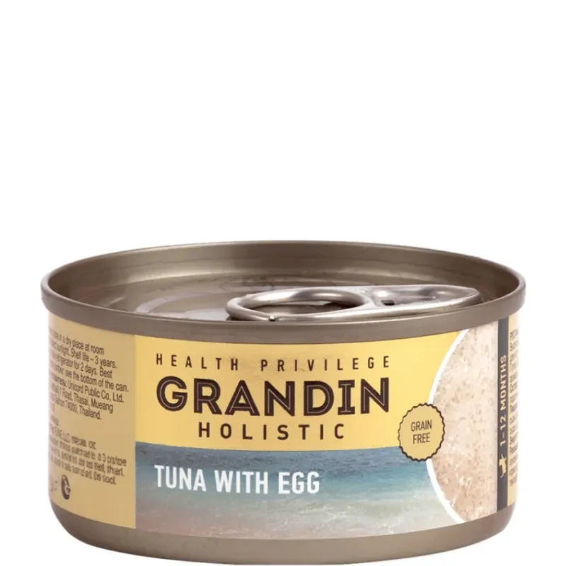 Grandin Holistic мусс из тунца с яйцом для котят